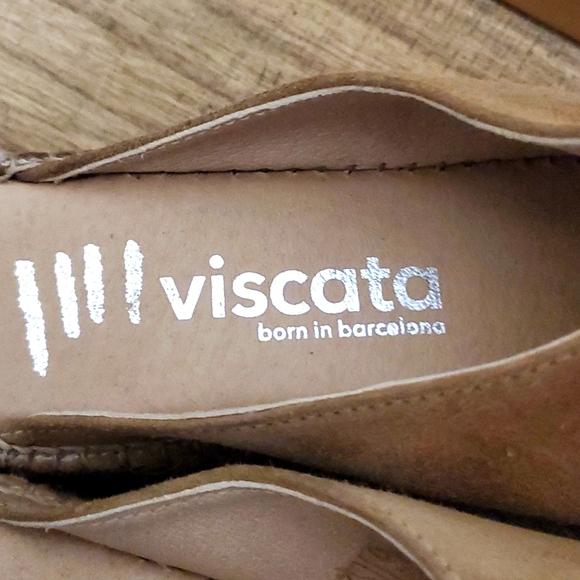 Viscata Suede Espadrille Slip On Sahara Brown Sandals Sz 7 (38) - Picture 6 of 11